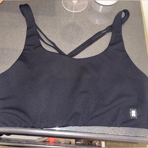 Black Strappy on cloud sports bra size m